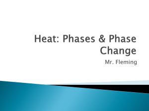 Heat: Phases & Phase Change