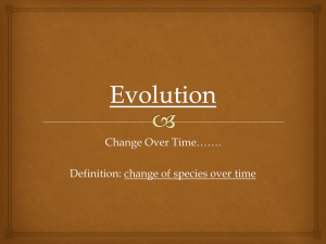 Evolution - MHS Biology Mrs. Gates