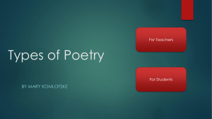 File - Poetry and Learning