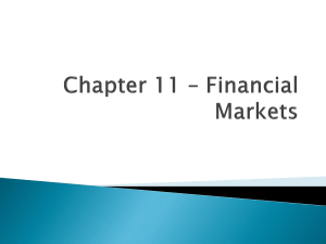 Chapter 11 * Financial Markets