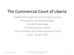 The Commercial Court of Liberia