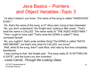 Java Basics – Pointers and Object Variables