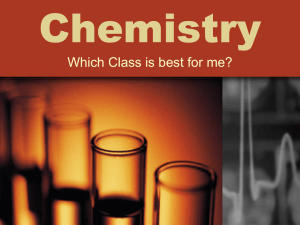 Chemistry - Davis School District