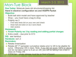 Week of 3/2-3/20 - Hudson City Schools