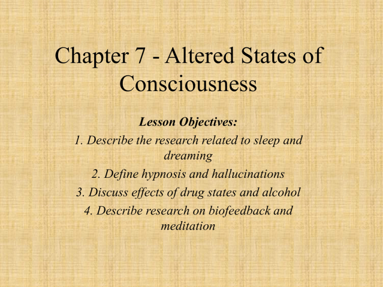 critical thinking activity altered states of consciousness