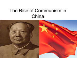 The Rise of Communism in China