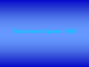 Tiananmen Square -1989
