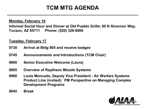 TCM Chair - AIAA Info - American Institute of Aeronautics and