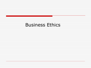 Business Ethics Fundamentals