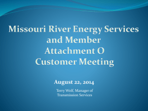 2014 Attachment O Customer Meeting for MRES and