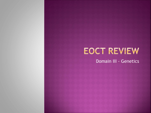 EOCT Review (Genetics)
