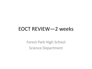EOCT REVIEW*2 weeks - Ms. Nay's Biology Class Website