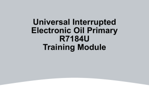 R7184U Electronic Oil Primary Training Module