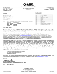 C. Emissions Unit Terms and Conditions