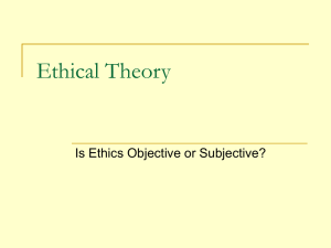 Ethical Theory - El Camino College