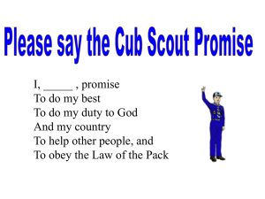 Scout Oath - Cub Scouts Pack 754