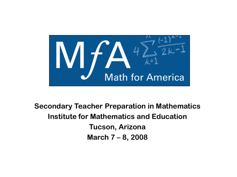 mfa application math for america