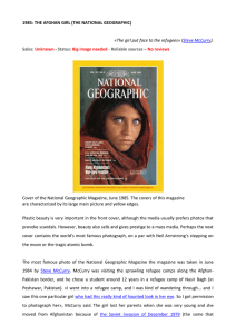 1985 – THE AFGHAN GIRL (THE NATIONAL GEOGRAPHIC)