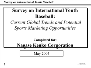 Survey on International Youth Baseball