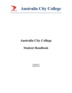Student Handbook - Australia City College