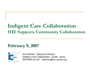 Indigent Care Collaboration HIE Supports Community Collaboration