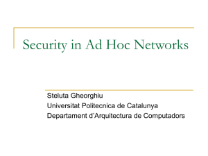 Security in Ad Hoc Networks