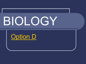 Biology Option D