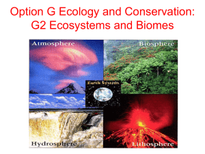 Ib Biology2 Option G, G2 Community Ecology