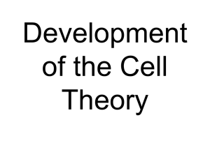 Development of the Cell Theory
