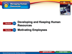 Managing Human Resources