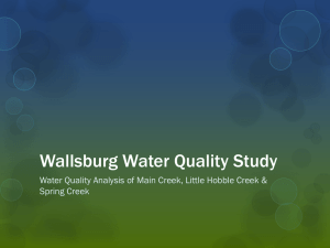 Wallsburg Water Quality Study