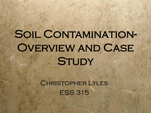 Soil Contamination- Overview and Case Study