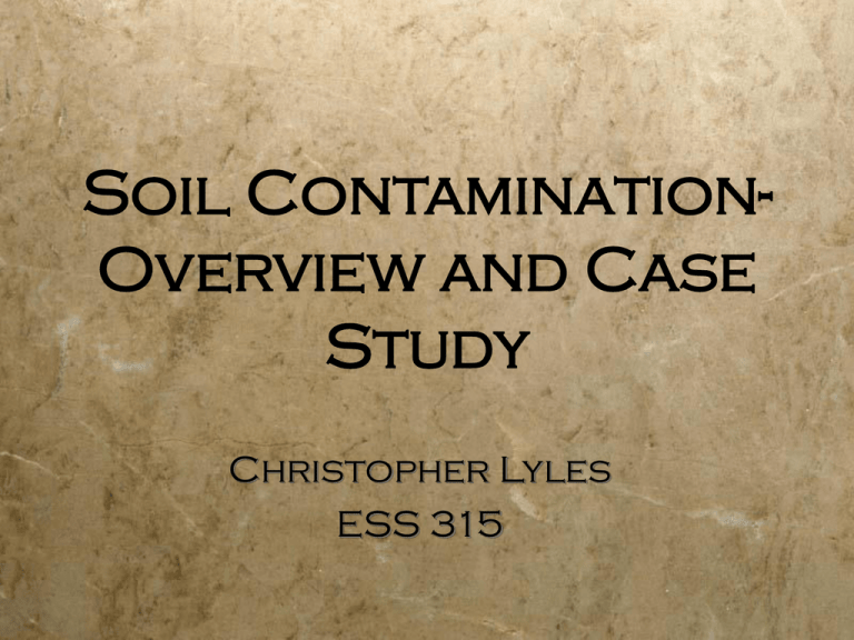 case study of contamination