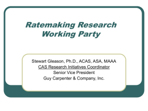 CAS Research Initiatives - Casualty Actuarial Society