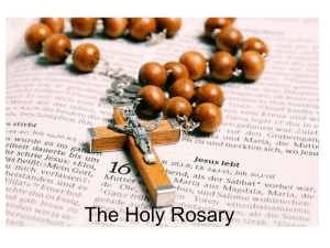 The Holy Rosary - Our Lady of the Snows School