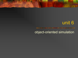 Object-oriented simulation