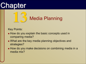 Mkt 440 Class5--Media Planning - Cal State LA