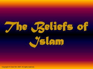 The Beliefs of Islam