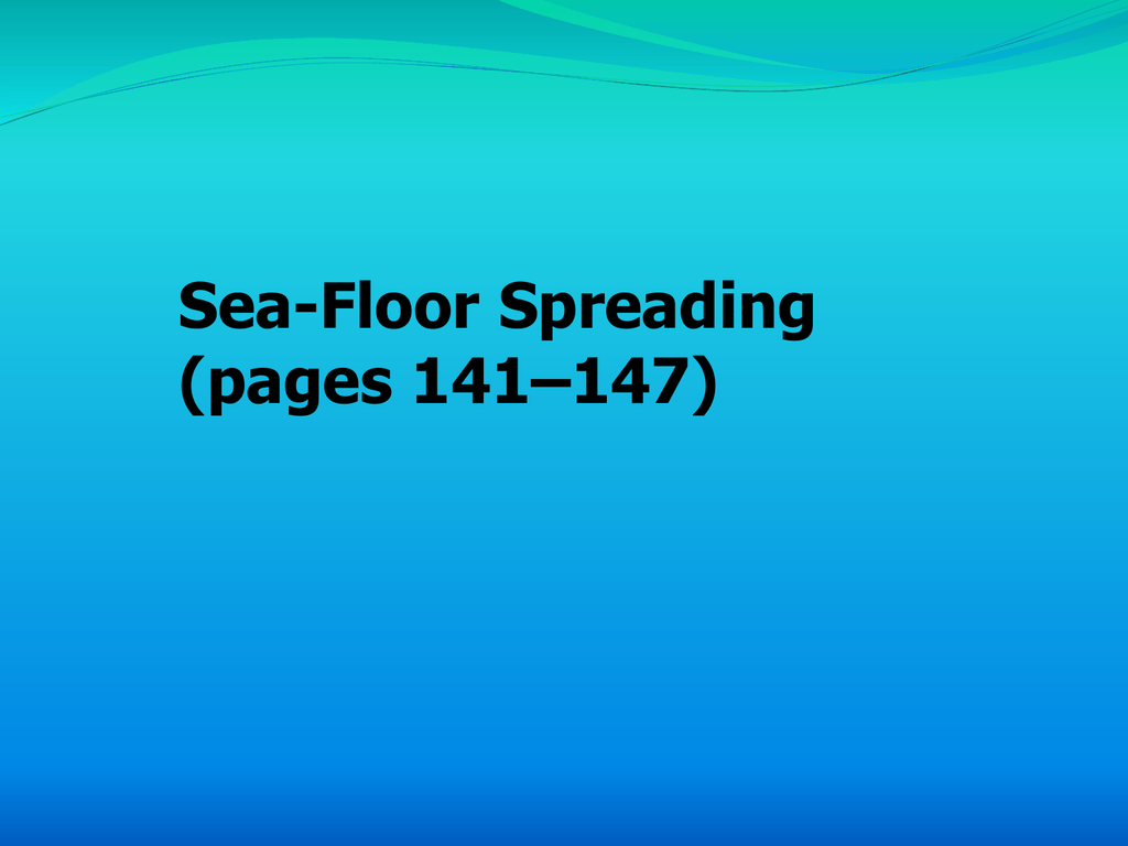 Sea Floor Spreading Worksheet Answers Pearson Education | Review Home Co