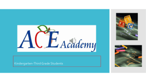 K-3 Students - ACE Academy