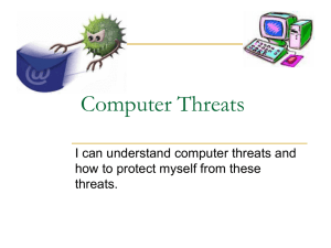 Computer Threats PowerPoint