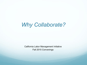 Why Collaborate?