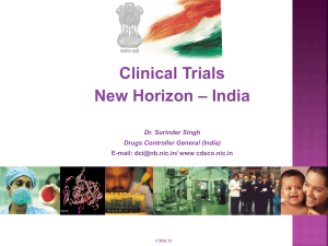 Clinical Trials from India
