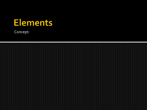 Concept: Elements