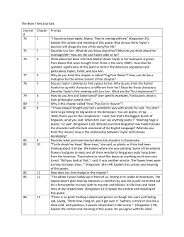 the bean trees study guide student copy answers The bean trees.