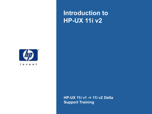 Introduction to HP-UX 11i v2