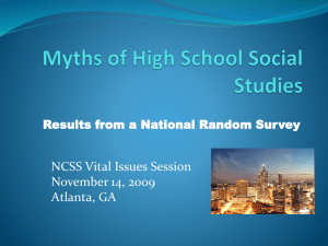The Myths of High School Social Studies