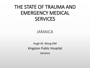 the state of trauma and emergency medical services jamaica