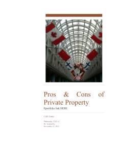 Pros & Cons of Private Property