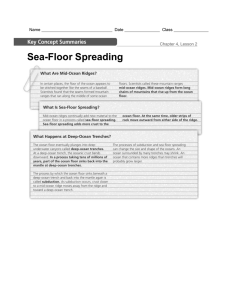 Sea Floor Spreading C4L2 Key Concept Review Reinforce